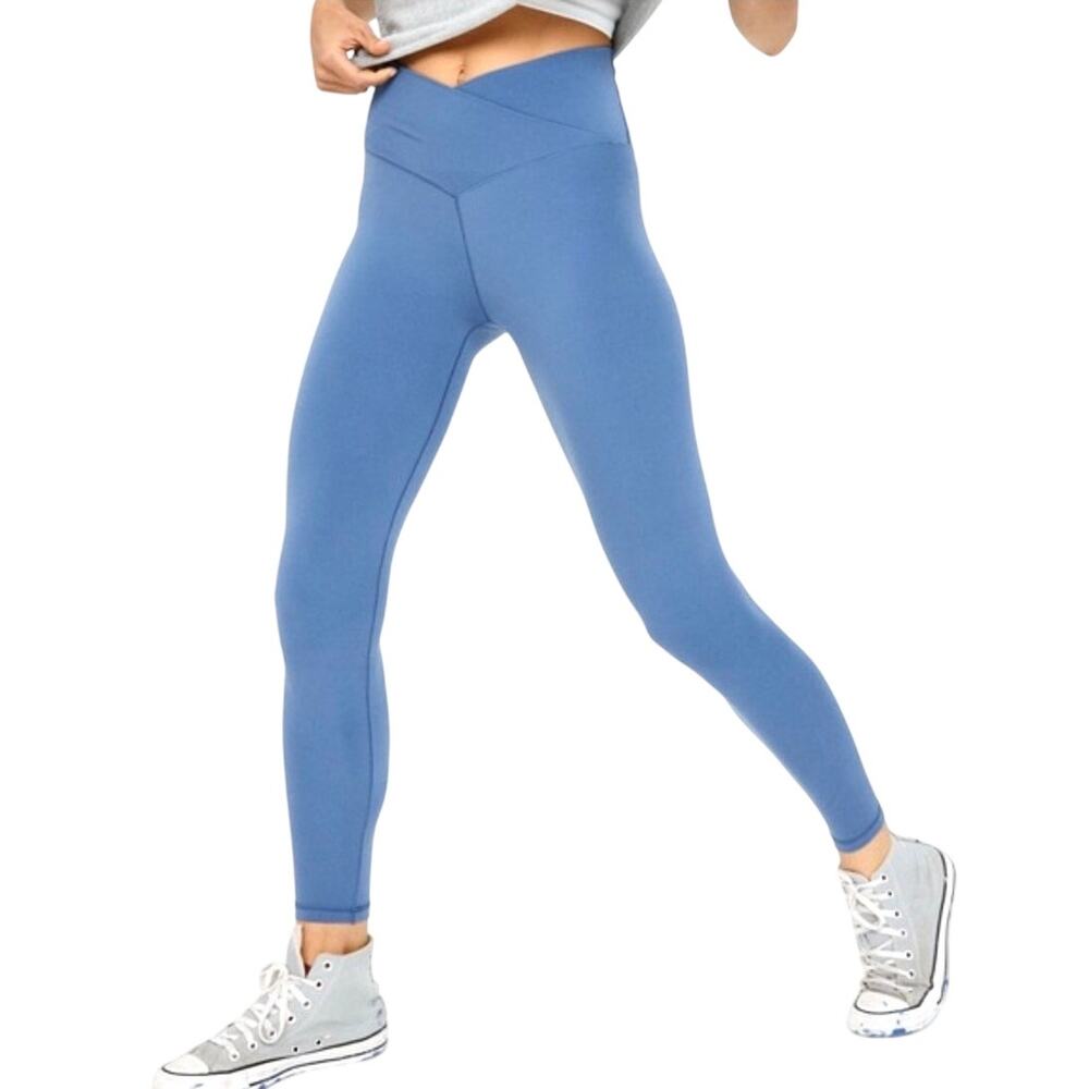 NWOT OFFLINE By Aerie Real Me High Waisted Crossover Legging French Blue Size M